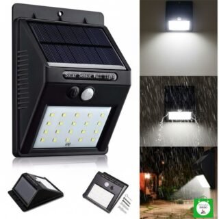 ☀️ Lámpara LED Panel Solar Pequeña – Sensor de Movimiento & Resistente al Agua | Iluminación Interior & Exterior | Ahorro Energético