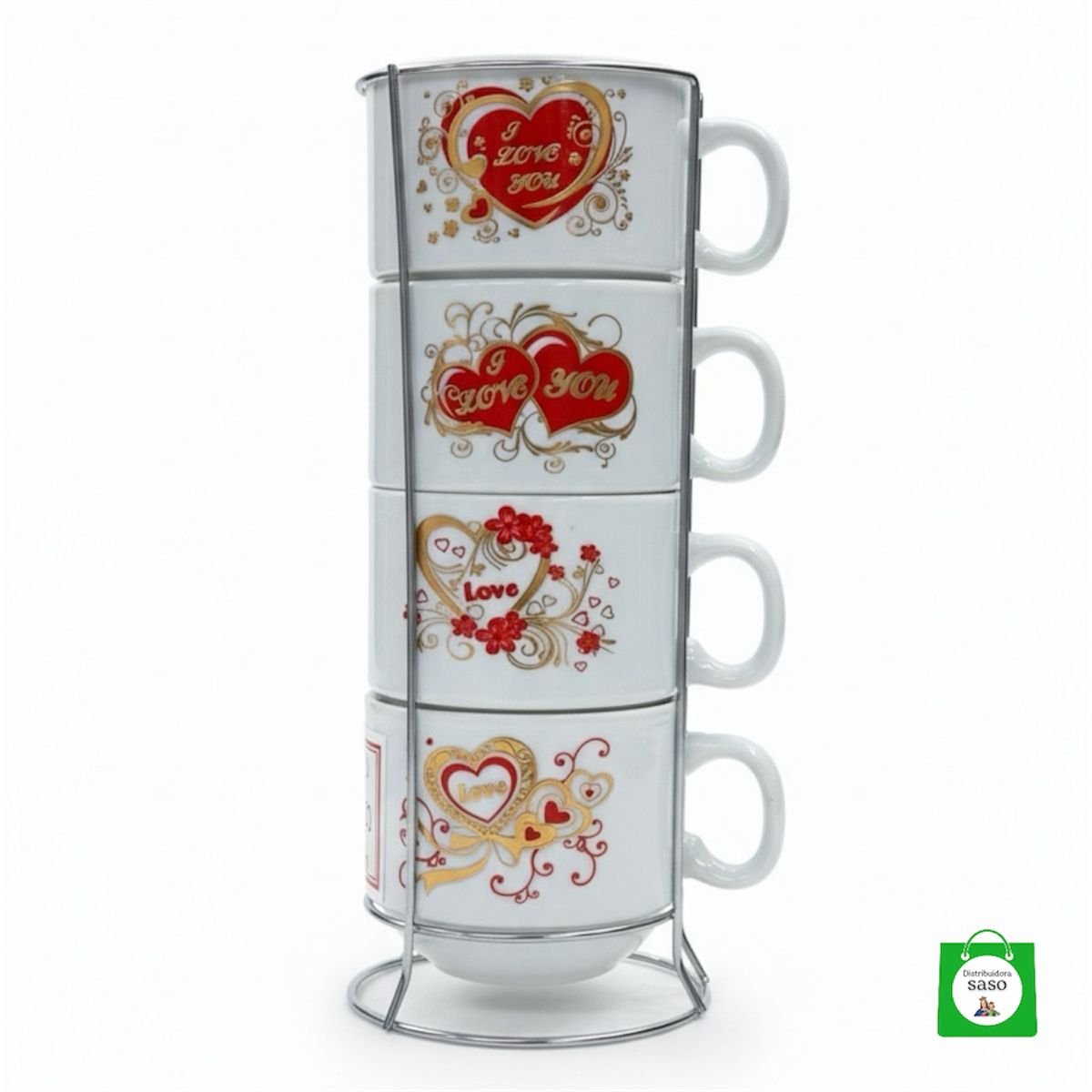 pocillo torre grande x 4