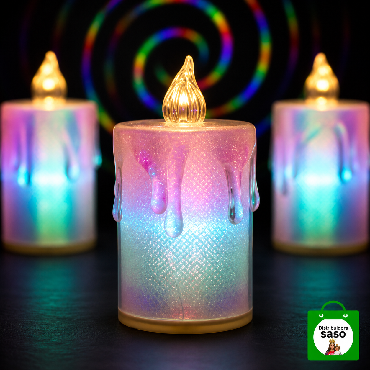 🕯️✨ Vela Decorativa Tallada Color Cálido en Empaque Elegante — Sofisticación y Calidez para cada Momento Especial