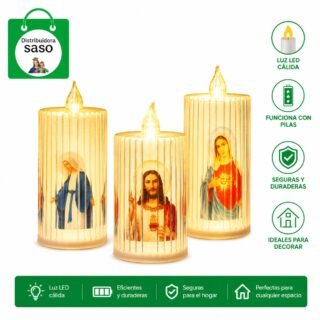 vela con estilo religioso