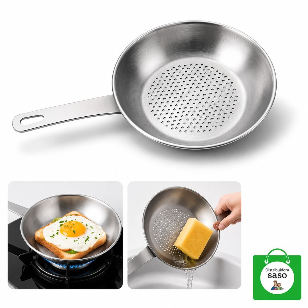 🍳🔥 Cacerola Aluminio Pequeña con Mango 10-16cm — Liviana, Duradera y Compatible con toda Estufa