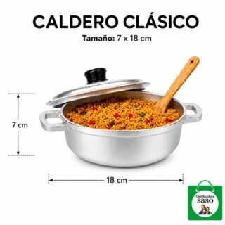 🍲🔥 Caldero Aluminio #1 con Tapa y Asas — El Clásico Infaltable Compatible con toda Estufa