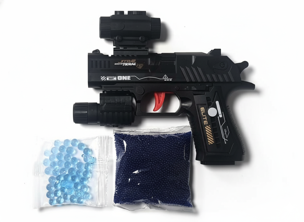 💦🎯 Mini Pistola Hidrogel Recargable con Bolas Incluidas — Apunta, Dispara y Diviértete sin Límites
