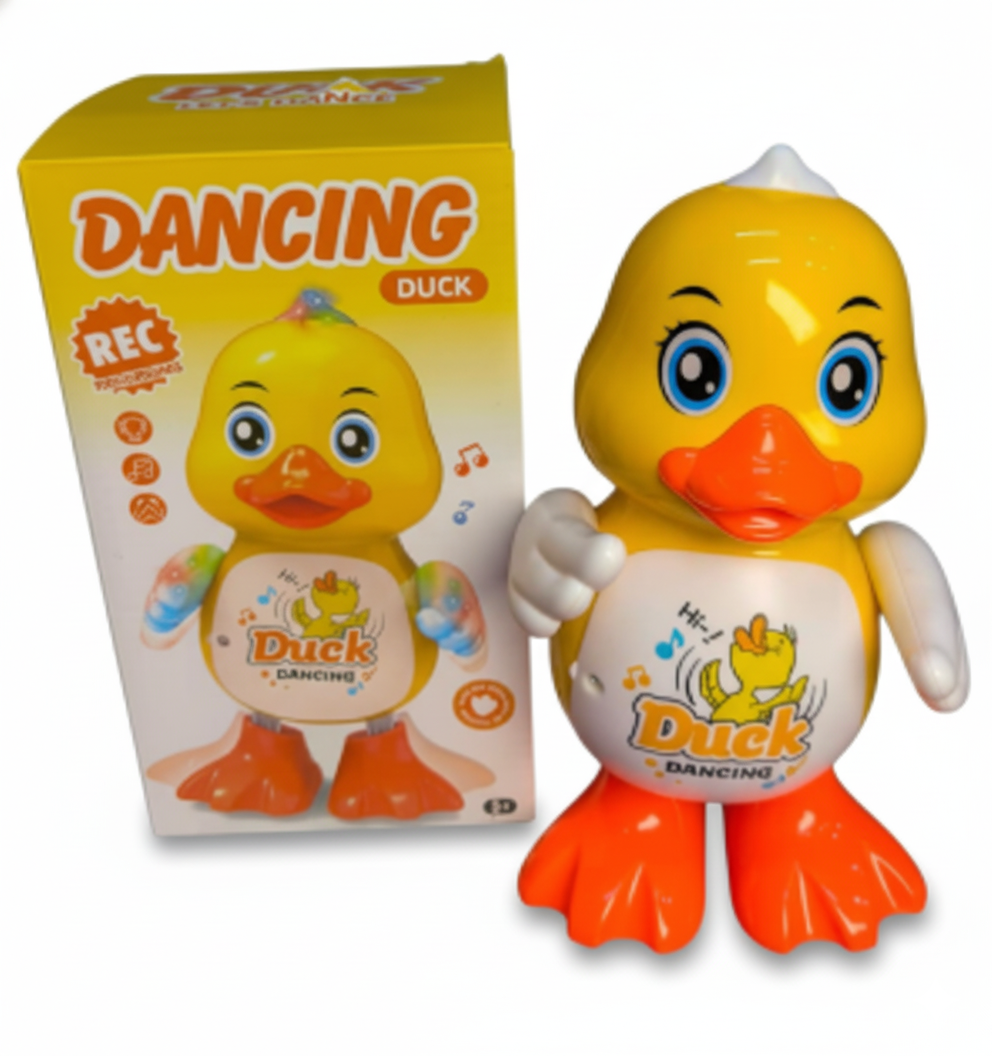 🦆💡 Pato Caminador Musical con Luces LED 0-2 años — El Primer Amiguito que Camina, Canta y Brilla