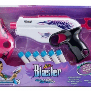 🌸🎯 Pistola de Dardos para Niñas – Espuma Suave, Colores Pastel ¡Segura y Súper Divertida!