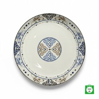 🍽️ Plato de Cerámica con Diseño — Resistente al Calor, Apto para Microondas y Lavavajillas