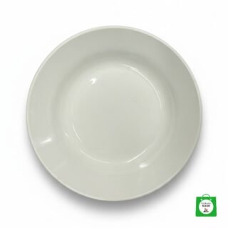 🍽️ Plato Hondo de Cerámica Blanca — Ideal para Sopas, Pastas y Guisos del Día a Día