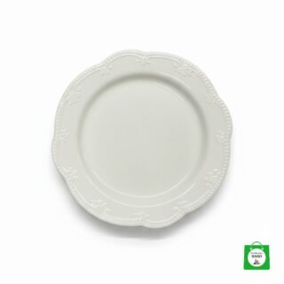 🍽️ Plato de Cerámica Blanco Clásico — Elegante, Resistente y Perfecto para Cualquier Comida
