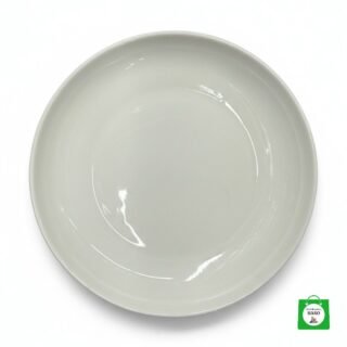 🍽️ Plato Ceramico Blanco Minimalista — Luce Tus Platillos con este Fondo Limpio y Sofisticado