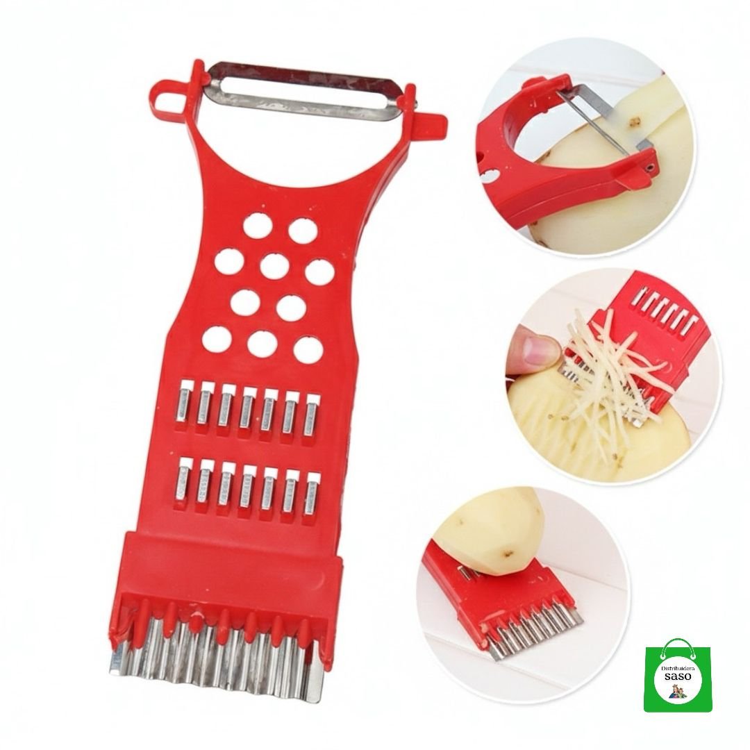 🥕 Pelador Multiusos de Cocina — Pela Papas, Zanahorias y más con Un Solo Movimiento