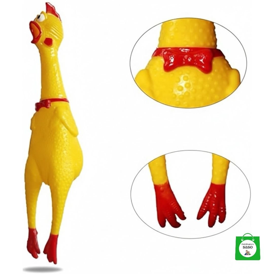 🐔 Juguete Pollo Chillón para Perros — Horas de Diversión con tu Mascota, Resistente y Seguro