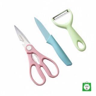 ✂️ Kit Cuchillo + Tijera + Pelador — El Trío Perfecto para Dominar tu Cocina