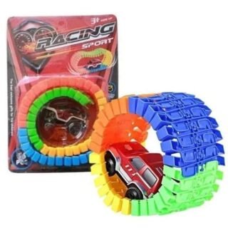 🏎️💡 Pista de Carros Mágica con Luces LED y Carros Incluidos — La Carrera más Emocionante y Espectacular