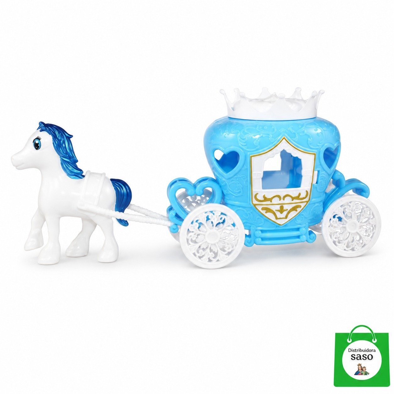 👸💫 Mini Carruaje de Princesa – Incluye Muñeca y Caballos ¡El Regalo Perfecto!