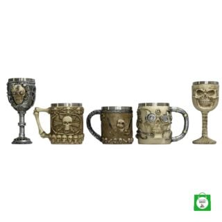 💀 Copa de Vino Metálica + Mug Calavera en Oferta — El Combo Perfecto para los Amantes del Estilo Gótico