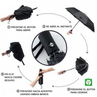 ☂️ Sombrilla Automática con Funda — Práctica, Portátil y Perfecta para Llevar a Todas Partes