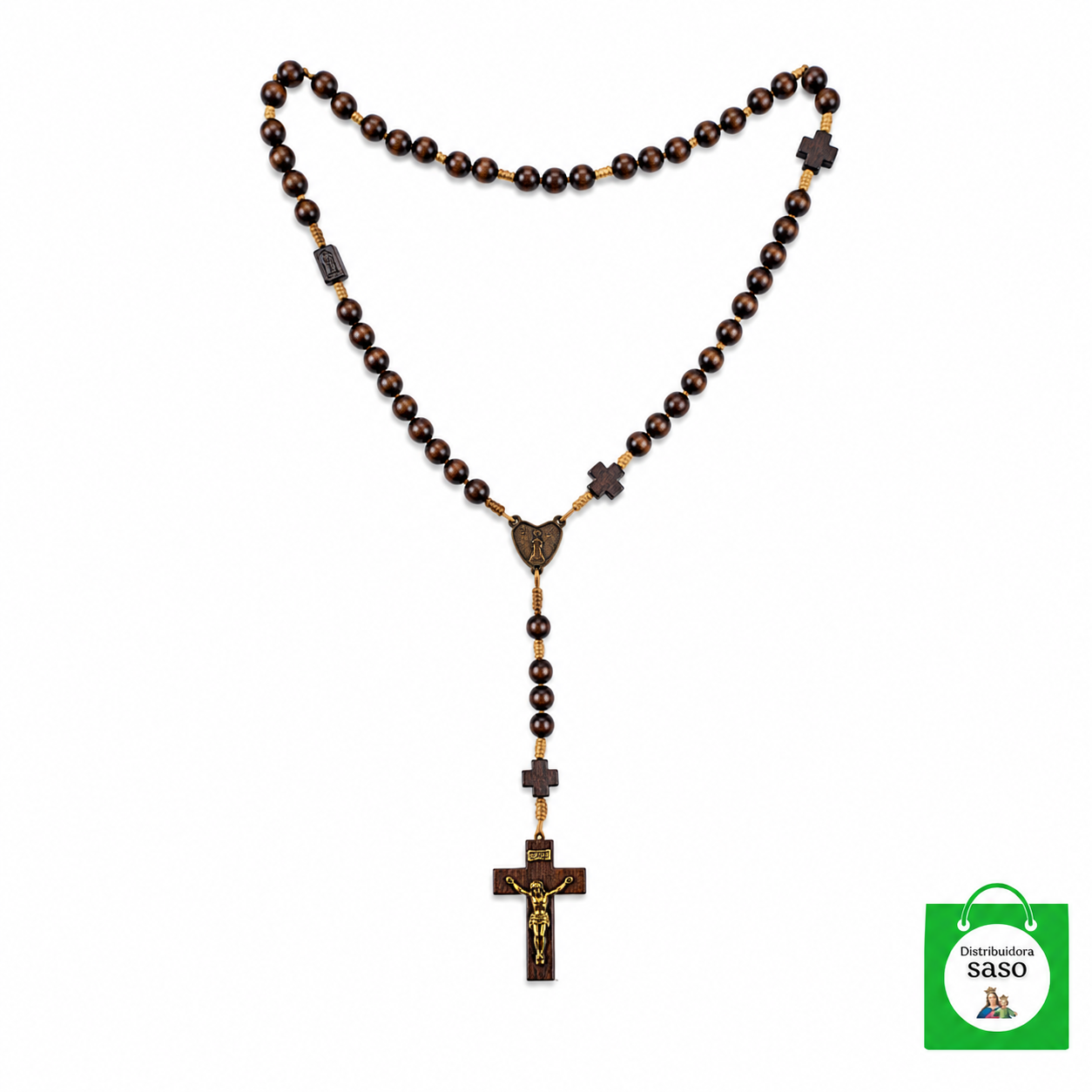 Rosario de Madera para Cama de 2 Metros – Decoración Religiosa