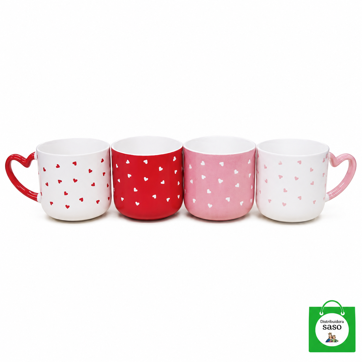 Pocillo Chocolatero con Decoración de Corazón – Taza para Chocolate y Bebidas
