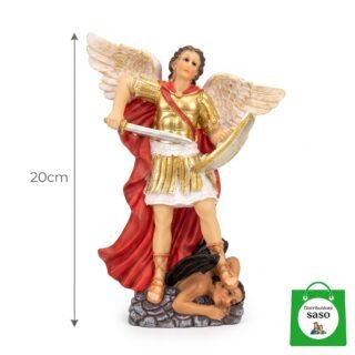 San Miguel Arcángel de 20 cm – Figura Religiosa Decorativa