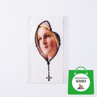 Sticker de la Virgen de Fátima – Decoración Religiosa para Carro