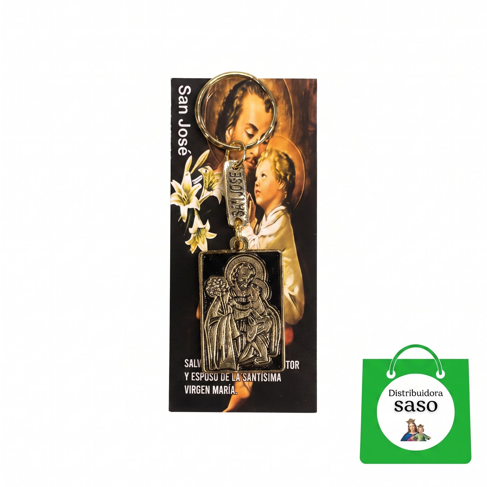 Llavero de San José – Accesorio Religioso para Llaves