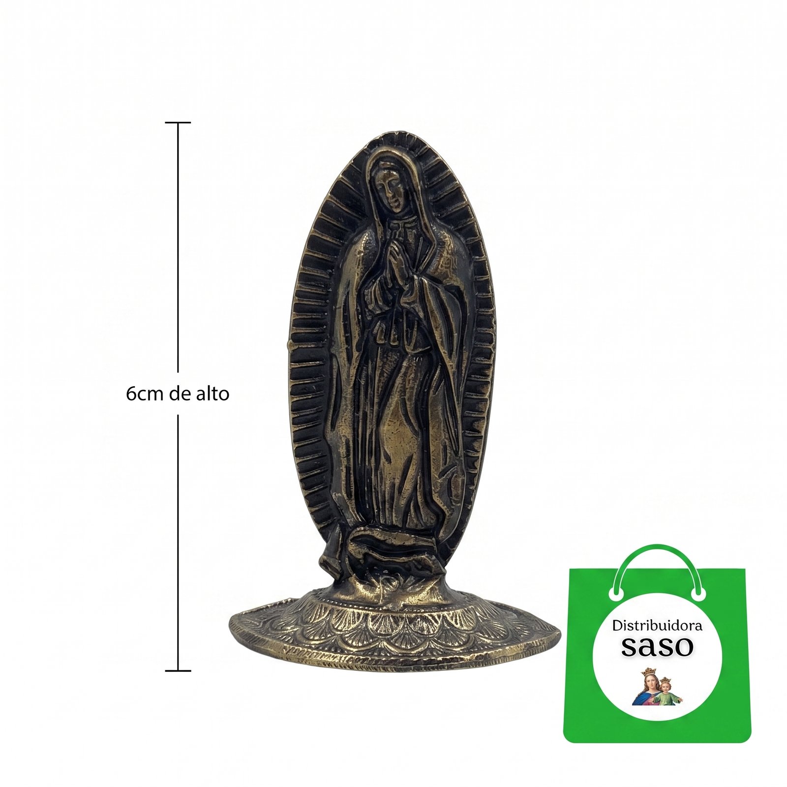 Estatua de la Virgen del Carmen de 6 cm – Imagen Religiosa Decorativa