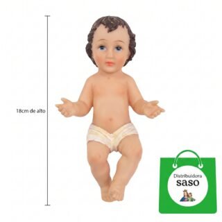 Niño Jesús de 18 cm – Figura Religiosa Decorativa