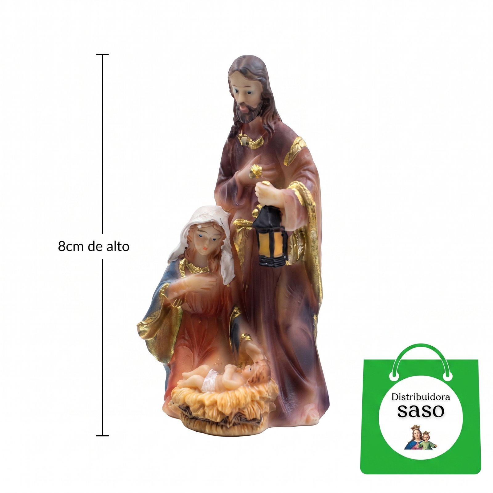 Nacimiento de 8 cm – Figura Religiosa para Decoración Navideña