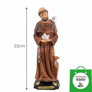San Francisco de 22 cm – Figura Religiosa Decorativa