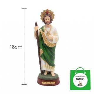 San Judas Tadeo de 16 cm – Figura Religiosa Decorativa