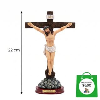 Jesús Crucificado de 22 cm – Figura Religiosa Decorativa