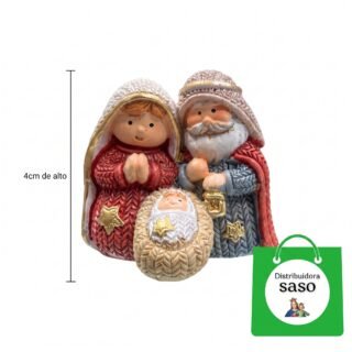 Pesebre de 4 cm – Figura Religiosa para Decoración Navideña