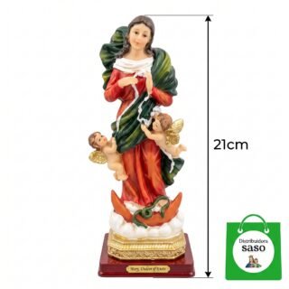 Virgen Desatanudos de 21 cm – Figura Religiosa Decorativa