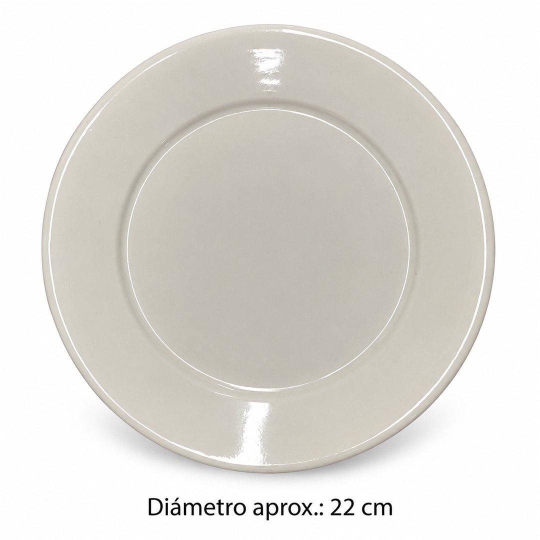 Plato Plano de 22 cm