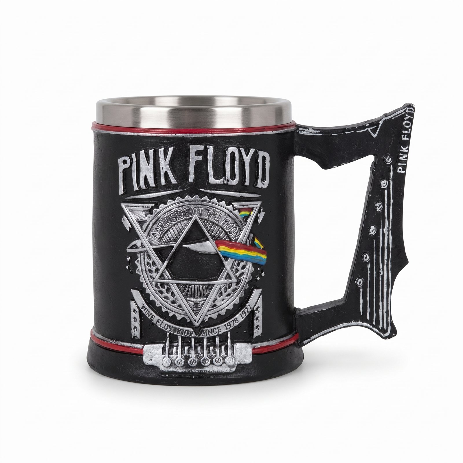 Mug Metálico Decorativo con Diseño de Pink Floyd