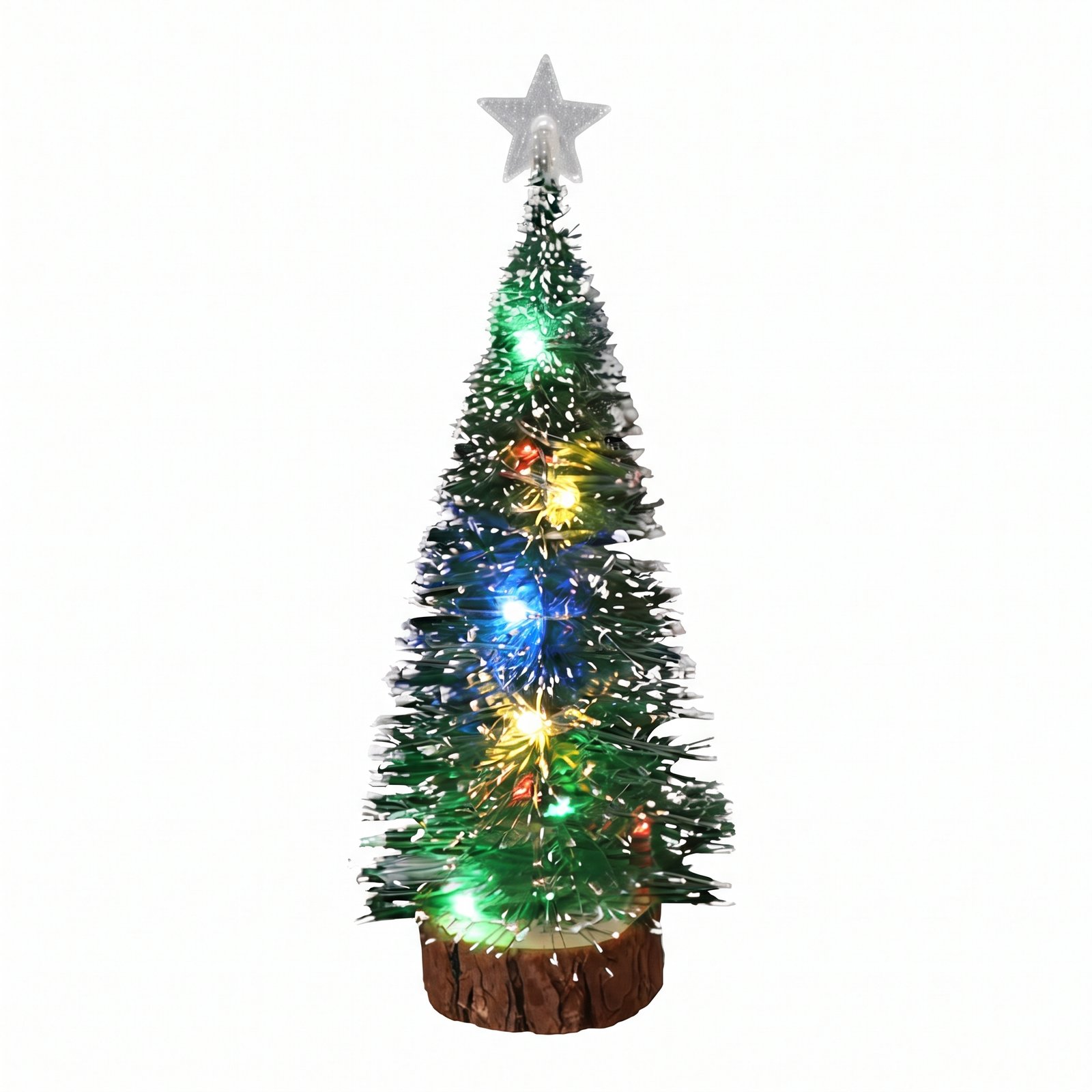 Árbol de Navidad decorativo de escritorio con luces