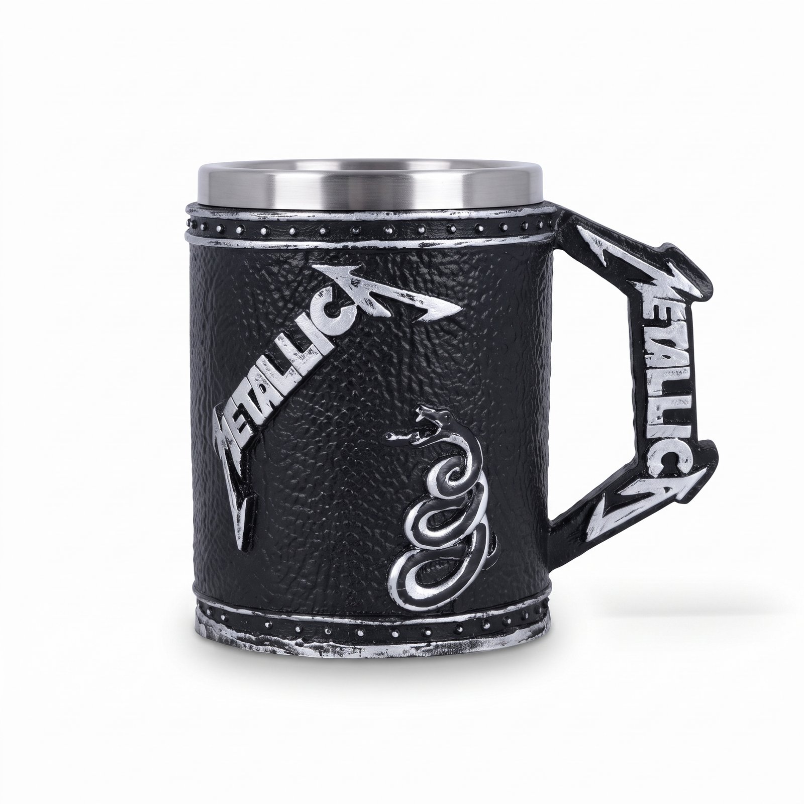 Mug Metálico Decorativo con Diseño de Metallica